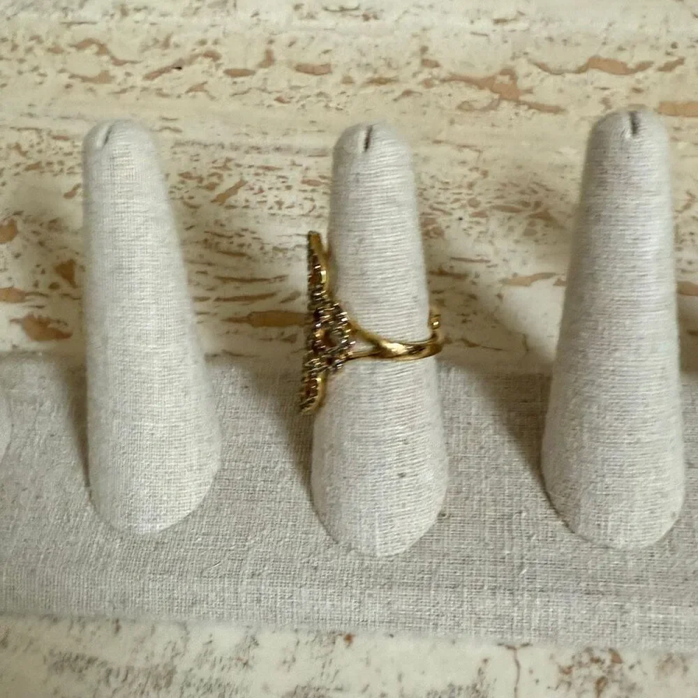Stella & Dot adjustable Haven cocktail ring